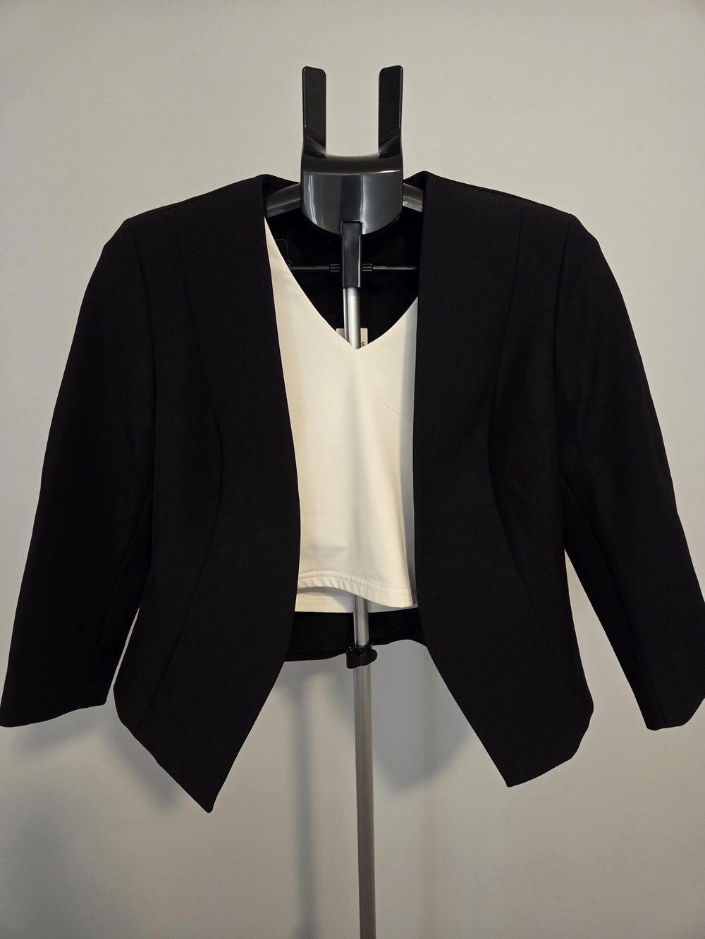 Express Outlet Black Open-Front Women's Blazer Jacket